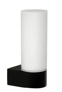 Lucide badkamer wandlamp 1-lichts Jesse IP44 zwart