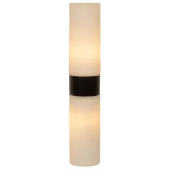 Lucide badkamer wandlamp 2-lichts Jesse IP44 zwart