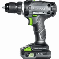 Boormachines > LUX 20V accuboormachine inclusief 2,0Ah accu, lader en koffer met accessoires