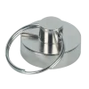 Magneet sleutelhanger Neodymium zilver 20mm 2 stuks