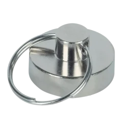 Magneet sleutelhanger Neodymium zilver 20mm 2 stuks