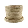 Mand mais husk inclusief deksel naturel D28H24CM