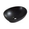 Marho Ablua waskom ovaal 40 x 33 x 14,5 cm keramiek mat zwart