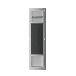 Marho Delya toiletrolhouder zonder klep en reserverolhouder inbouw RVS