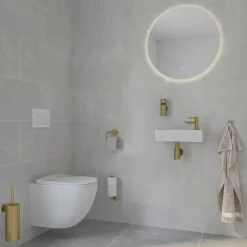Marho Handdoekhaak Luxor klein geborsteld messing