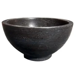 Marho Nudo waskom rond 20 x 11 cm hardsteen gezoet