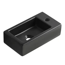 Marho Ondine fontein toilet M rechts mat zwart keramiek