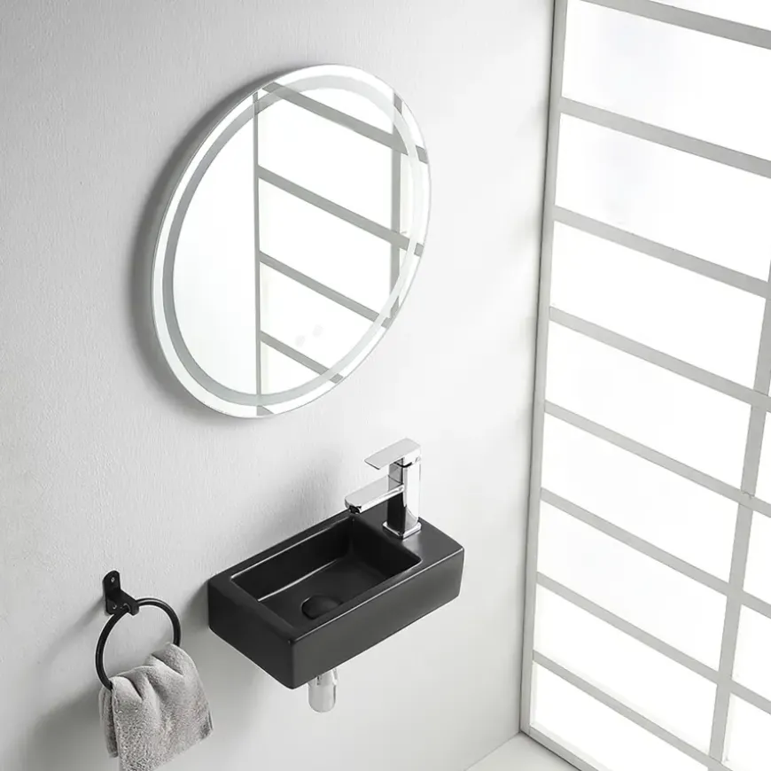 Marho Ondine fontein toilet M rechts mat zwart keramiek