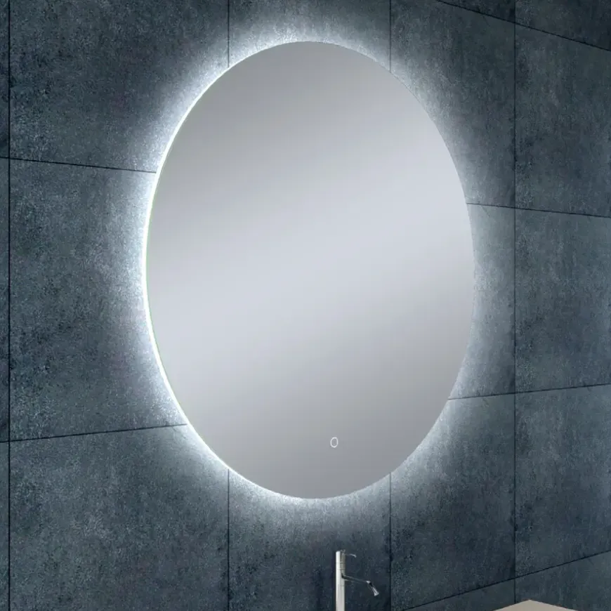 Marho Soréa badkamerspiegel verlichting dimbaar met verwarming Ø 80 cm