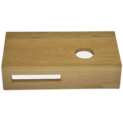 Werkbladen > Marho Tarn wastafelblad toilet rechts 40 x 21 x 10 cm massief hout