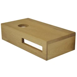 Werkbladen > Marho Tarn wastafelblad toilet links 40 x 21 x 10 cm massief hout