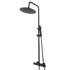 Marho Valdra thermostatische regendouche set opbouw mat zwart