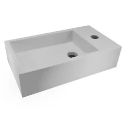 Marho Zelia fontein toilet rechts mat wit composiet