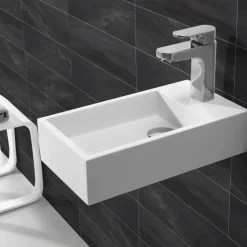 Marho Zelia fontein toilet rechts mat wit composiet