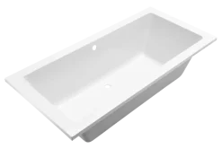 Marho Zephyra SQ inbouw duo lig bad 180 x 80 x 49 cm mat wit