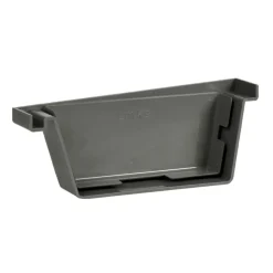 Dakgoten|Dakgoten > Martens bakgoot eindstuk links grijs 125 mm