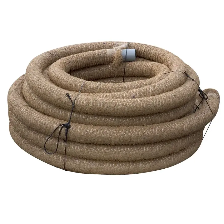 Tuinafwatering|Afvoerbuizen & Hulpstukken > Martens drainagebuis kokosrol Ø 80 mm 25 meter
