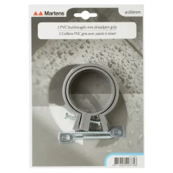 Martens ophangbeugel met pen 60 mm grijs 2 stuks