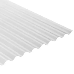 Dakbedekking Schuine Daken > Martens Polyester Golfplaat 76/ 18 Naturel 183 x 83 cm