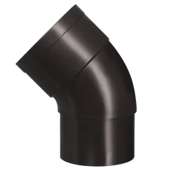 Goten & Regenpijpen > Martens PVC bocht 45° bruin mof/verjongd 60 mm