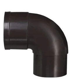 Goten & Regenpijpen > Martens PVC bocht 90° bruin mof/verjongd 60 mm