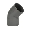 Rioleringsbuizen|Afvoerbuizen & Hulpstukken > Martens PVC bocht 45° grijs 2x mof 50 mm