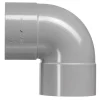 Rioleringsbuizen|Afvoerbuizen & Hulpstukken > Martens PVC bocht 90° grijs 2x mof 75 mm