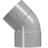 Rioleringsbuizen|Afvoerbuizen & Hulpstukken > Martens PVC bocht 45° grijs 2x mof 32 mm
