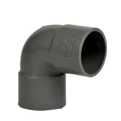 Rioleringsbuizen|Afvoerbuizen & Hulpstukken > Martens PVC bocht 90° grijs 2x mof 32 mm