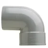 Rioleringsbuizen|Afvoerbuizen & Hulpstukken > Martens PVC bocht 90° grijs 1x mof 110 mm