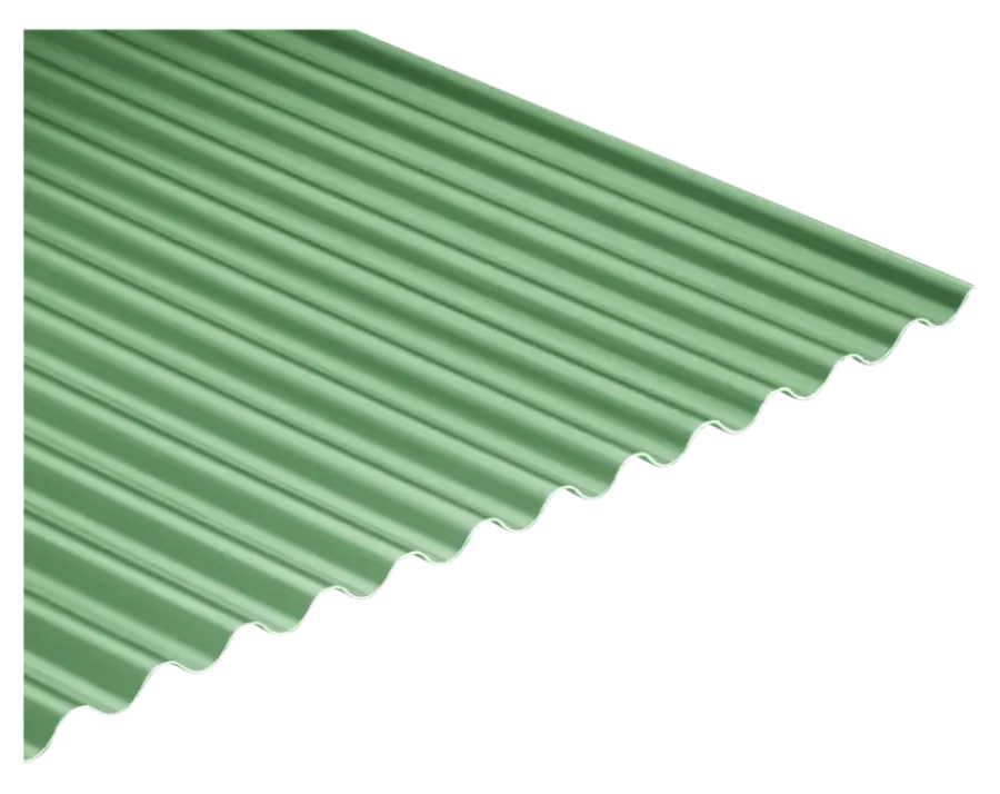 Dakbedekking Schuine Daken > Martens PVC Golfplaat 32/9 Groen 122 x 66 cm