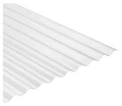 Dakbedekking Schuine Daken > Martens PVC Golfplaat 32/9 Helder 122 x 66 cm