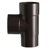 Goten & Regenpijpen > Martens PVC T-stuk 90° Bruin Mof/ Verjongd 70 x 70 mm