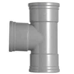 Rioleringsbuizen|Afvoerbuizen & Hulpstukken > Martens PVC T-stuk 90° 3x manchet 125x125 mm