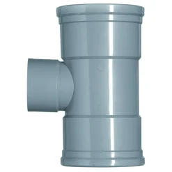 Rioleringsbuizen|Afvoerbuizen & Hulpstukken > Martens PVC T-stuk 90° 2x manchet 110x75 mm