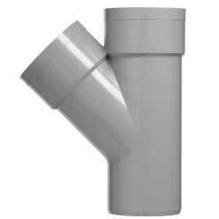 Rioleringsbuizen|Afvoerbuizen & Hulpstukken > Martens PVC T-stuk 45° 2x Mof 40 x 40 mm