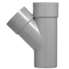 Rioleringsbuizen|Afvoerbuizen & Hulpstukken > Martens PVC T-stuk 45° 2x Mof 32 x 32 mm