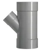 Rioleringsbuizen|Afvoerbuizen & Hulpstukken > Martens PVC T-stuk 45° 3x Mof 125 x 75 mm