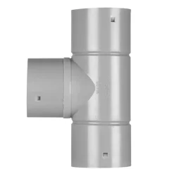 Tuinafwatering|Afvoerbuizen & Hulpstukken > Martens T-stuk PVC grijs t.b.v. drainagebuis 80x80x80 mm