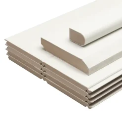 Wand- & Plafondplaten|Lambrisering > Geen MDF lambriseringsset compleet pakket wit circa 103 cm hoog (bestellen per 1,03 meter breed)
