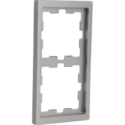 Afdekramen|Inbouw Schakelmateriaal > Merten D-Life afdekraam 2-voudig edelstaal