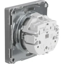 Inbouw Schakelmateriaal|Stopcontacten & Overige Contactdozen > Schneider Electric Merten D-Life Inbouw Stopcontact Enkel RA RVS