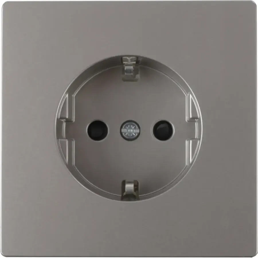 Inbouw Schakelmateriaal|Stopcontacten & Overige Contactdozen > Schneider Electric Merten D-Life Inbouw Stopcontact Enkel RA RVS