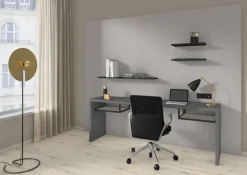 Meubelpanelen|Timmerpanelen > Geen Meubelpaneel inox metallic ABS 80x30 cm 18 mm