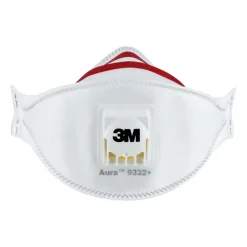 Persoonlijke Bescherming > 3M fijn stof masker vouwbaar met uitademventiel 9332C1 2 stuks