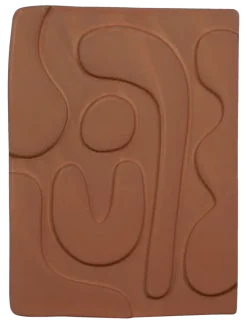 Muurdecoratie terra - l20,5xb27,5xh1,5cm