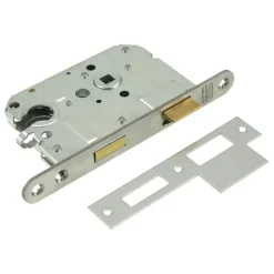 Deursloten|Cilinders > Nemef 1200 serie insteekcilinderslot binnendeur met rvs voorplaat binnendeur Doorn 50mm PC 55mm