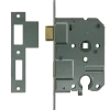 Deursloten|Cilinders > Nemef 1200 serie insteekcilinderslot binnendeur met wit gelakte voorplaat Doorn 50mm PC 55mm