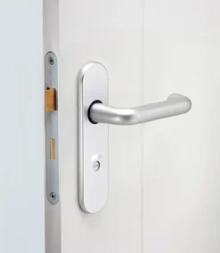 Deursloten|Cilinders > Nemef 1200 serie insteekslot badkamerslot/wc-slot met gelakte voorplaat Doorn 50mm PC 63mm