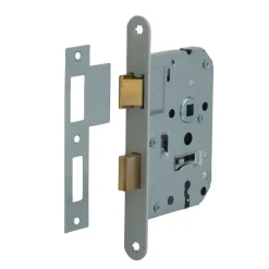 Deursloten|Cilinders > Nemef 1200 serie insteekslot met rvs voorplaat Doorn 50mm PC 55mm